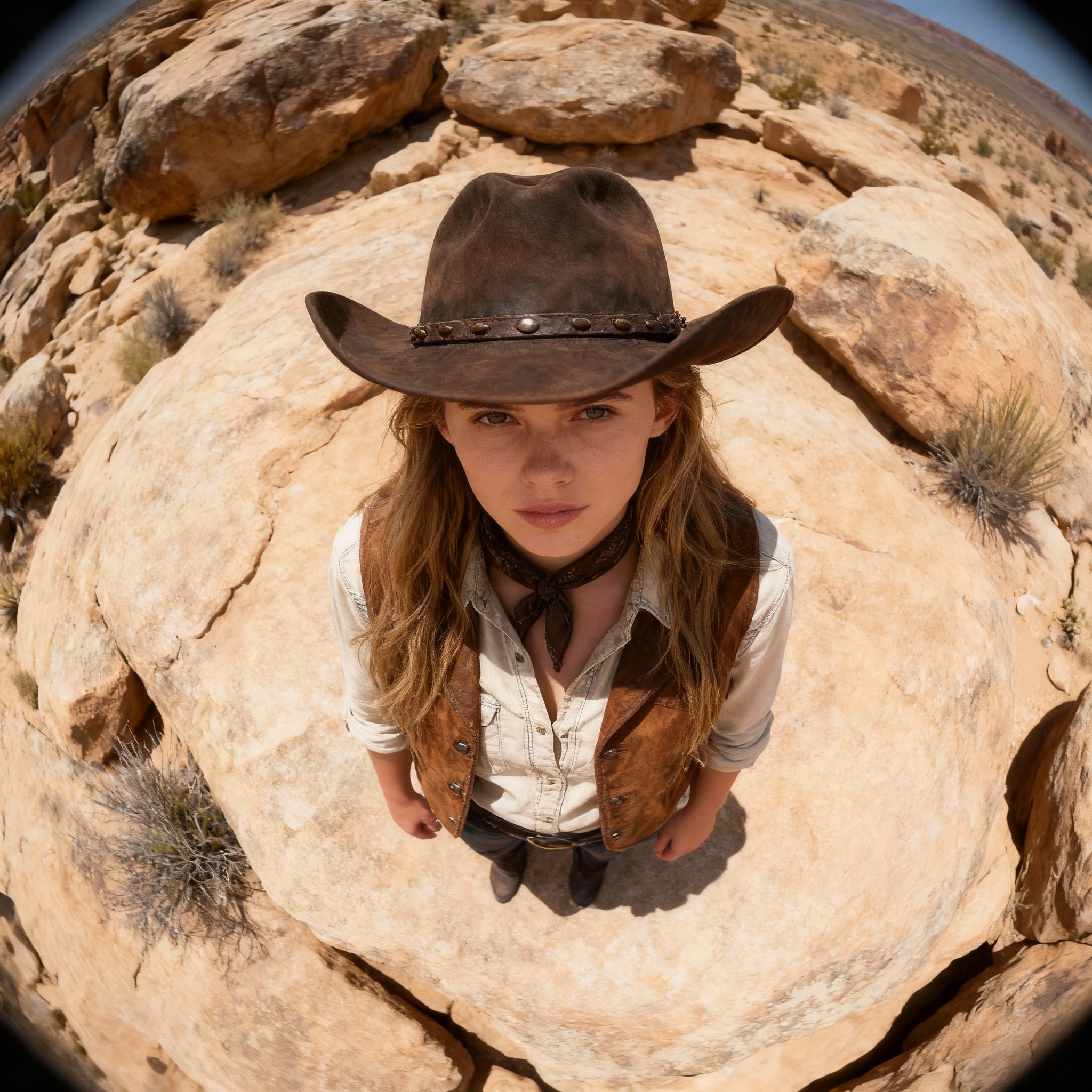 Fisheye overhead view