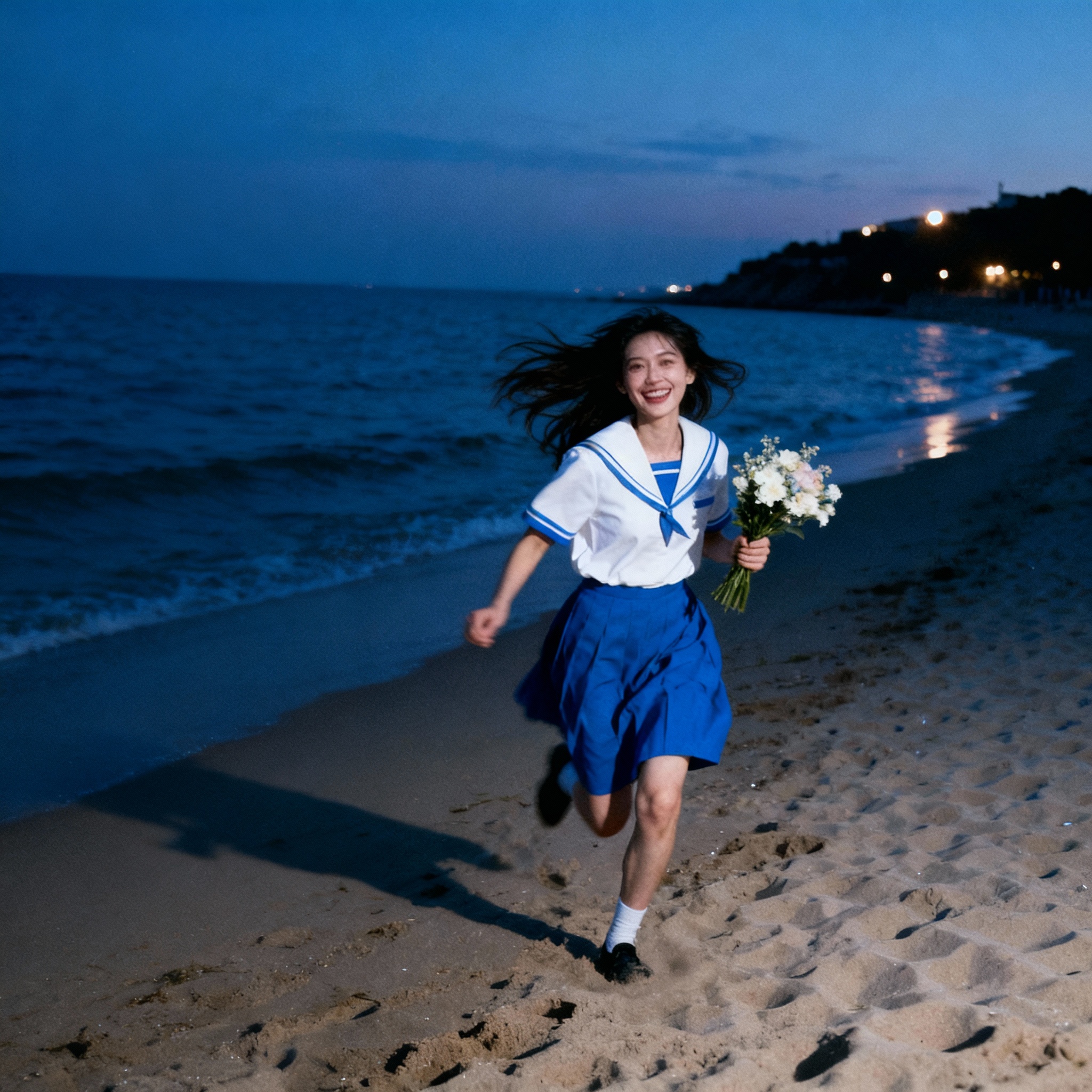 Edited image with only girl